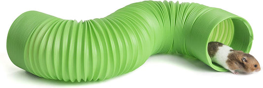 Small Pet Fun Tunnel, 39 X 4 Inches - Fit Adult Ferrets and Rats (Green)