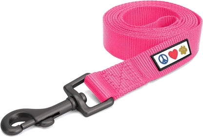 6 FT Solid Color Leash Puppy Leash Dog Leash Comfortable Handle Dog Training Leash 6 Ft Dog Leash Medium Dog Leash/Large Dog Leash Pink Dog Leash