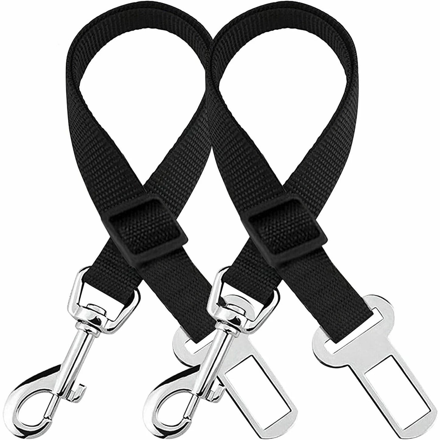 2 Pack Cat DOG PET Safety Seatbelt Car Vehicle Seat Belt Adjustable Harness Lead