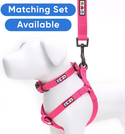 6 FT Solid Color Leash Puppy Leash Dog Leash Comfortable Handle Dog Training Leash 6 Ft Dog Leash Medium Dog Leash/Large Dog Leash Pink Dog Leash