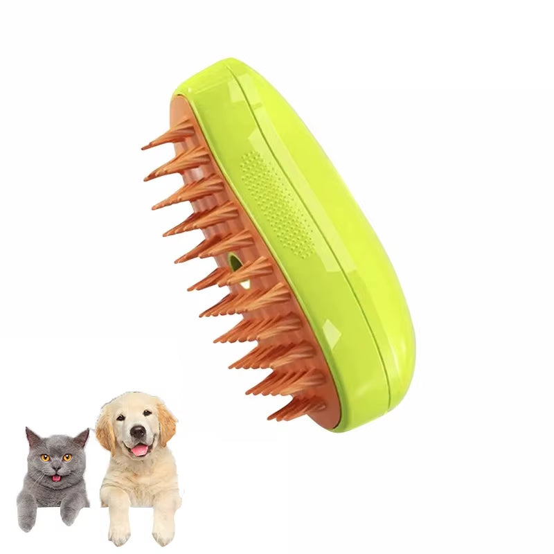 Cat Steam Brush Steam Brush 3In1 Electric Spray Cat Hair Brush Massage Pet Beauty Massage Comb Soft Silicone Hair Removal Comb