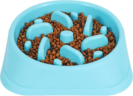 Eco-Friendly Slow Feeder Dog Bowl - Healthy Design to Prevent Choking and Bloat